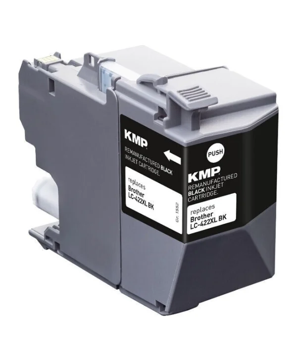 KMP Πακέτο Συμβατών Μελανιών Εκτυπωτή InkJet Brother LC422XLBK 450 Σελίδων 66ml Μαύρο 1τμχ 1552,4001