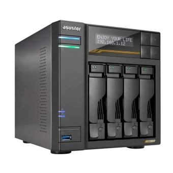 Asus AS6804TAS6804T NAS Tower με 4 θέσεις για M.2/SSD και 4 θύρες Ethernet 90-AS6804T00-MF30