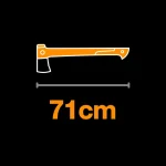 Fiskars X28 Splitting Axe X-series Blade M + Universal Knife 1075434 - Image 9