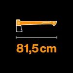 Fiskars Splitting Axe X32 X-series Blade L + Folding Saw 1075435 - Image 9