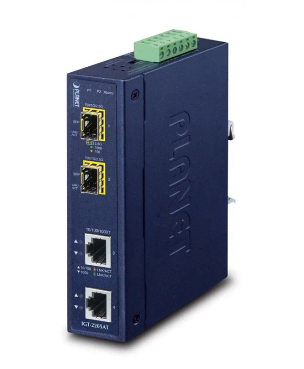Planet IGT-2205AT Unmanaged L2 Switch με 2 Θύρες Gigabit (1Gbps) Ethernet και 2 SFP Θύρες