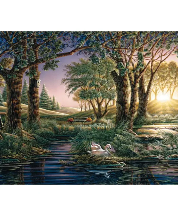 Schmidt 58546 Puzzle 1000pcs Morning Magic At Lake - Terry Redlin