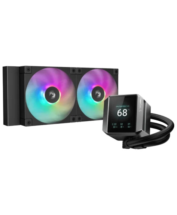 Deepcool Mystique 240 Υδρόψυξη AIO CPU με 2 Ανεμιστήρες 120mm και ARGB Φωτισμό R-LX550-BKADSNC-G-1