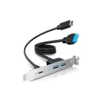 Graugear Usb Hub G-ad-etc2a-20g Multi Pci Bracket 1xtype-c 2xtype-a Ports G-AD-ETC2A-20G - Image 2