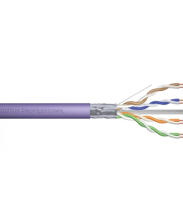 Digitus F/UTP Cat.6 (Gigabit) Καλώδιο Δικτύου Ethernet χωρίς ακροδέκτες 305m Μωβ DK-1624-VH-305