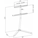 LogiLink BP0079 Βάση Τηλεόρασης Δαπέδου έως 70" και 40kg 6068288 - Image 4