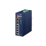 Planet Technology Unmanaged L2 PoE+ Switch με 4 Θύρες Gigabit (1Gbps) Ethernet και 2 SFP Θύρες IFGS-624PTF