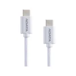 Adata USB 2.0 Cable USB-C male - USB-C 100W Λευκό 1m CACC-100PN-WH