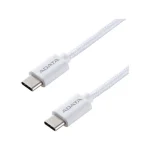 Adata USB 2.0 Cable USB-C male - USB-C 100W Λευκό 1m CACC-100PN-WH - Image 3