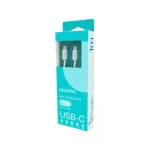 Adata USB 2.0 Cable USB-C male - USB-C 100W Λευκό 1m CACC-100PN-WH - Image 5