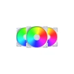 Montech Case Fan 140mm (95.61cfm) με ARGB Φωτισμό Λευκό HP140 ARGB PWM 3 in 1 Pack White