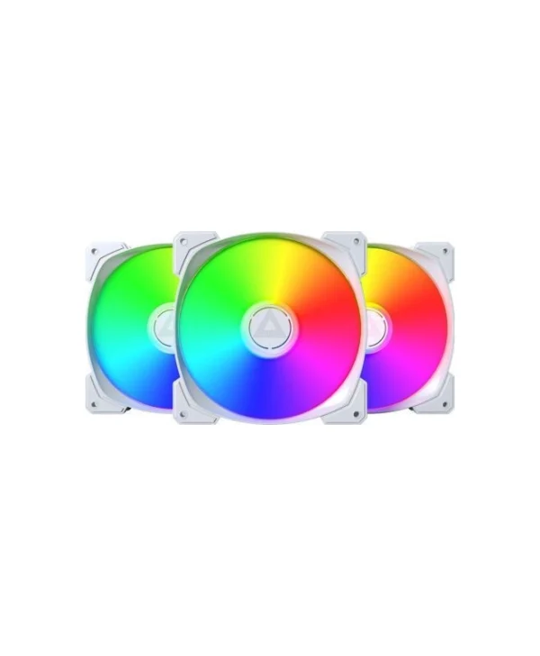 Montech Case Fan 140mm (95.61cfm) με ARGB Φωτισμό Λευκό HP140 ARGB PWM 3 in 1 Pack White