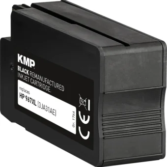 KMP Συμβατό Μελάνι Εκτυπωτή InkJet HP 3JA31AE, 967 XL 70ml Μαύρο 1τμχ 1766,6201