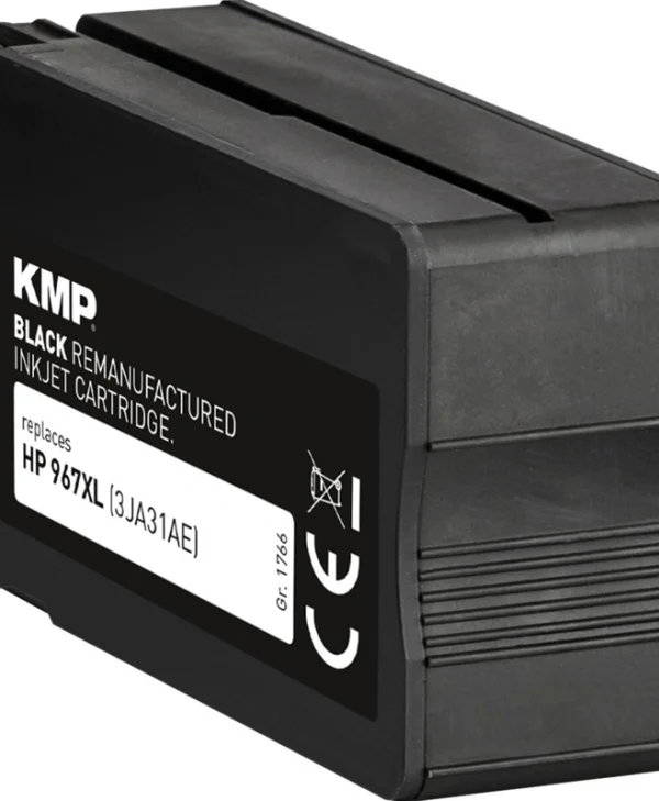 KMP Συμβατό Μελάνι Εκτυπωτή InkJet HP 3JA31AE, 967 XL 70ml Μαύρο 1τμχ 1766,6201