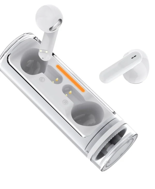 2GO Acoustic Twist In-ear Bluetooth Handsfree Ακουστικά με Θήκη Φόρτισης Λευκά 797600