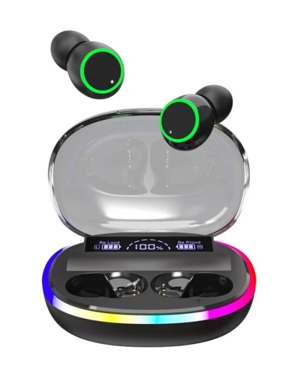 2GO Acoustic Ring In-ear Bluetooth Handsfree Ακουστικά με Θήκη Φόρτισης Μαύρα 797601