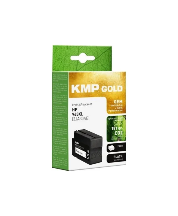 KMP Συμβατό Μελάνι Εκτυπωτή InkJet HP 3JA30AE 963 XL 55ml Μαύρο 1τμχ 1766,6001