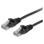 Equip U/UTP Cat.6a (Gigabit) Καλώδιο Δικτύου Ethernet 1.5m Μαύρο 603153
