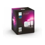 Philips Smart Λάμπες LED 9W για Ντουί E27 και Σχήμα A60 RGBW 806lm Dimmable 2τμχ 929002468810 - Image 3