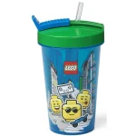 LEGO Ιconic Boy Ποτήρι Νερού από Πλαστικό με Καλαμάκι 500ml 40441724 - Image 3