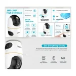 Dahua 1.0.01.04.43852 IP Dual Κάμερα Παρακολούθησης Full HD+ 3MP με Αμφίδρομη Επικοινωνία και Φακό 3.6mm H3D-3F - Image 3