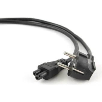 Gembird Schuko - IEC C5 Cable 1m Μαύρο PC-186-ML12-1M