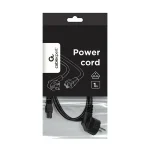 Gembird Schuko - IEC C5 Cable 1m Μαύρο PC-186-ML12-1M - Image 2