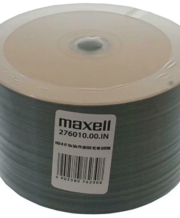 Maxell Εγγράψιμα DVD-R 16x Printable 4.7GB Cake Box 50τμχ 276010.00.TE