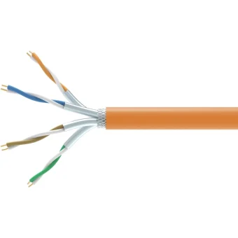 Equip S/FTP Cat.7 (10Gbps) Καλώδιο Δικτύου Ethernet χωρίς ακροδέκτες 305m Πορτοκαλί 404551