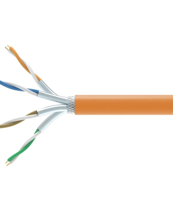 Equip S/FTP Cat.7 (10Gbps) Καλώδιο Δικτύου Ethernet χωρίς ακροδέκτες 305m Πορτοκαλί 404551
