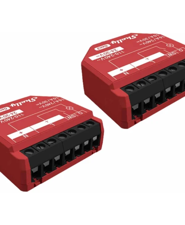 Shelly 1pm Gen3 Smart Switch Wi-Fi & Bluetooth 16A 2τμχ Shelly_1PM_Gen3_2er