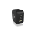 Icy Box Φορτιστής Χωρίς Καλώδιο με Θύρα USB-A και 2 Θύρες USB-C 65W Power Delivery Μαύρος (IB-PS103-PD) IB-PS1030-PD - Image 2