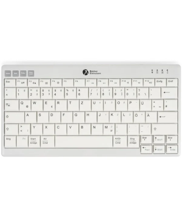 Bakker Elkhuizen UltraBoard 950 V2 Ασύρματο Bluetooth Πληκτρολόγιο Αγγλικό UK Λευκό BNEU950WV2UK