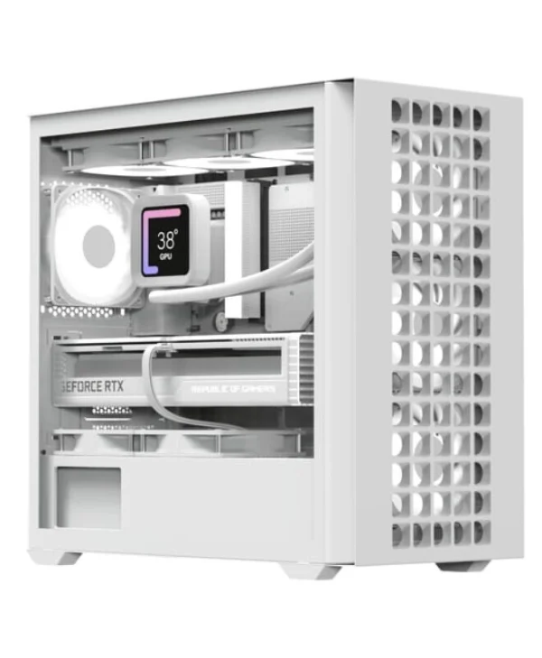 Aerocool D302A Gaming Mini Tower Κουτί Υπολογιστή με Πλαϊνό Παράθυρο Λευκό ACCS-MA04043.21