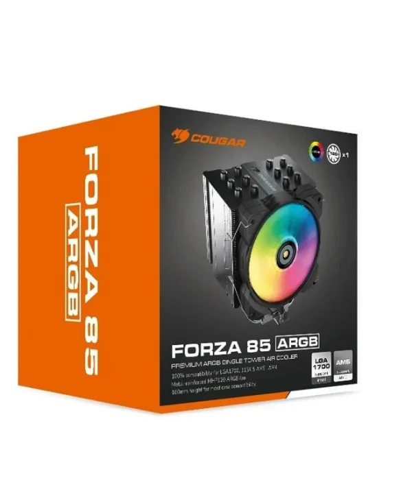 Cougar Forza 85 Ψύκτρα Επεξεργαστή για Socket AM4/AM5/1200/1700 με ARGB Φωτισμό CGR-FZA85-ARGB