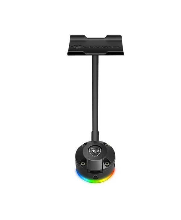 Cougar Bunker S RGB Επιτραπέζια Βάση Ακουστικών με Φωτισμό LED και Θύρα USB Μαύρη CGR-XXNB-HS1RGB