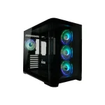 LC-Power Gaming 8001B Pro-Storm Light Midi Tower Κουτί Υπολογιστή με Πλαϊνό Παράθυρο και RGB Φωτισμό Μαύρο LC-8001B-ON - Image 2