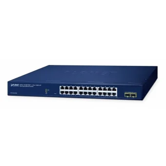 Planet Technology GS-2210-24T2S Managed L2 PoE+ Switch με 24 Θύρες Gigabit (1Gbps) Ethernet και 2 SFP Θύρες