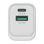 Conceptronic Φορτιστής Χωρίς Καλώδιο GaN με Θύρα USB-A και Θύρα USB-C 33W Power Delivery / Quick Charge 3.0 Λευκός (ALTHEA19W33) - Image 3