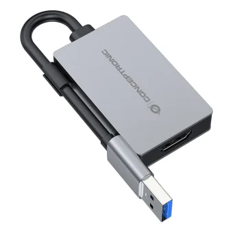 Conceptronic Μετατροπέας USB-A male σε HDMI female Γκρι 1τμχ ABBY22G