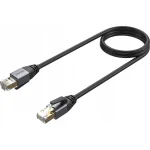 Unitek S/FTP Cat.8 (40Gbps) Καλώδιο Δικτύου Ethernet 1m Μαύρο C18149AGY03-1M
