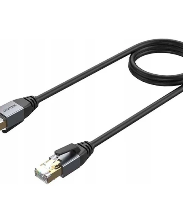 Unitek S/FTP Cat.8 (40Gbps) Καλώδιο Δικτύου Ethernet 1m Μαύρο C18149AGY03-1M