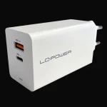LC-Power Φορτιστής Χωρίς Καλώδιο GaN με Θύρα USB-A και 2 Θύρες USB-C 65W Power Delivery Λευκός LC-GAN-65 - Image 3