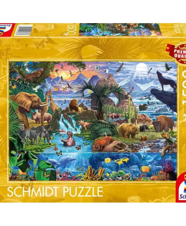Schmidt 58866 Puzzle 1500pcs A Wildlife Panorama - Steve Crisp