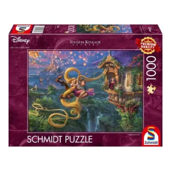 Puzzle 2D Kinkade: Disney Dreams Collection: Rapunzel Tangled Up In Love 1000pcs 58034