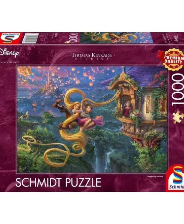 Puzzle 2D Kinkade: Disney Dreams Collection: Rapunzel Tangled Up In Love 1000pcs 58034