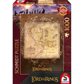 Lord Of The Rings Map Of Middle Earth Puzzle 2D 1000pcs 58551