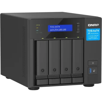QNap TVS-h474 NAS Tower με 4 θέσεις για HDD/M.2/SSD και 2 θύρες Ethernet TVS-H474-PT-8G
