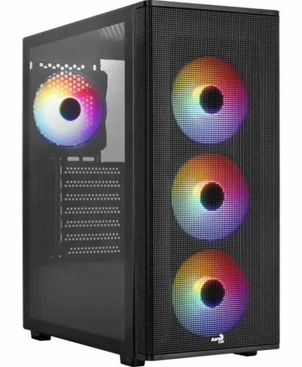 Aerocool Designer-G-BK-v1 Gaming Midi Tower Κουτί Υπολογιστή με Πλαϊνό Παράθυρο Μαύρο AEROPGSDESIGNER-G-BK-V1