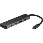Inter-Tech Hub 5 Θυρών USB 3.2 με σύνδεση USB-C Γκρι 88885664